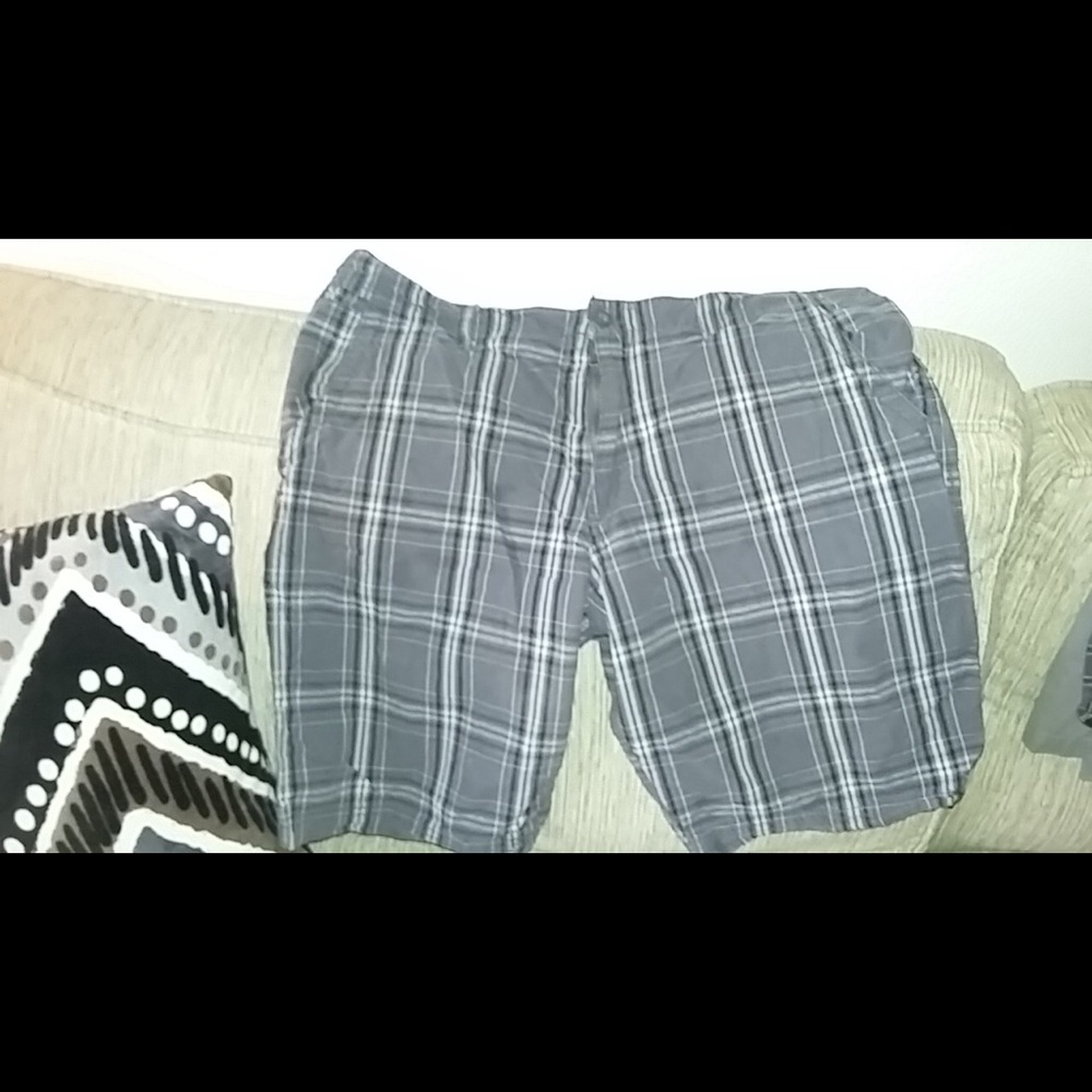 Mens plaid shorts